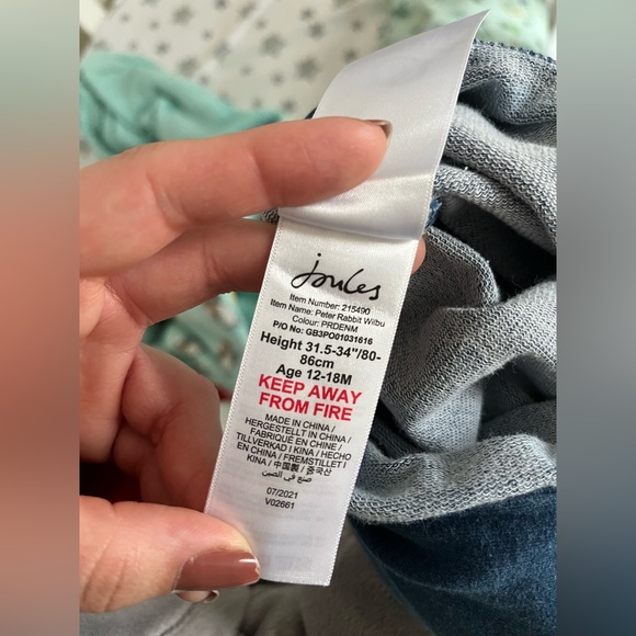 Joules Peter Rabbit Wilbur dungarees overalls bunny - Picture 13 of 15